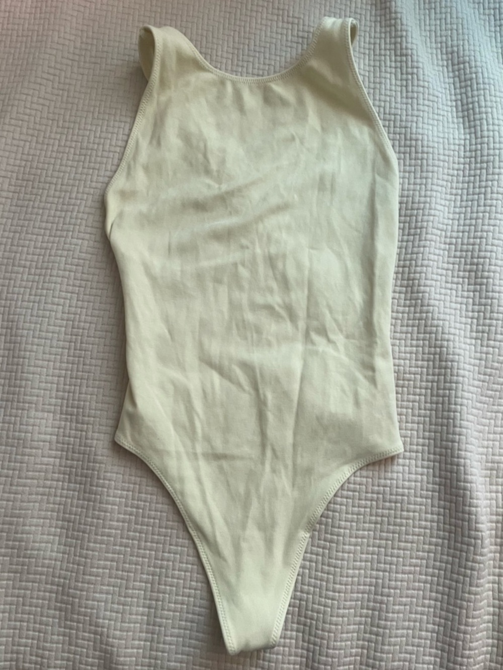 Wilfred Yellow Ribbed Tank Bodysuit